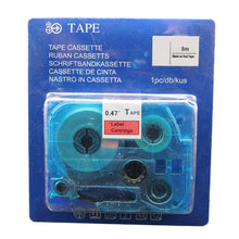Brother TZE431 labeltape zwart op rood - Meerkleurig