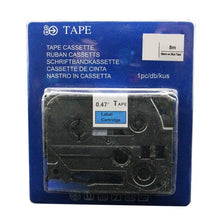 Brother TZE551 labeltape zwart op blauw - Meerkleurig